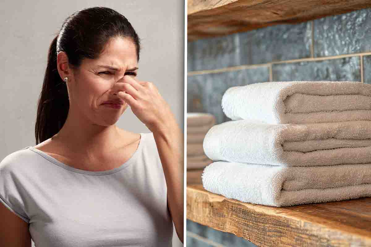 Asciugamani, come rimuovere la puzza di chiuso